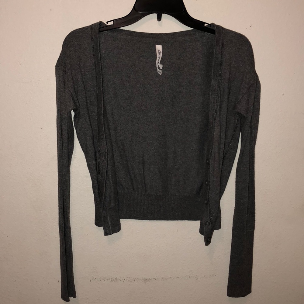 Grey cardigan